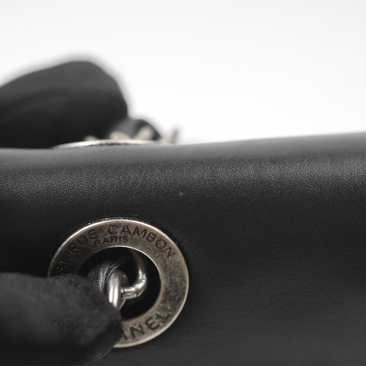 Chanel Quilted Ballerina Small Flap Bag Black Lambskin Ruthenium Hardware