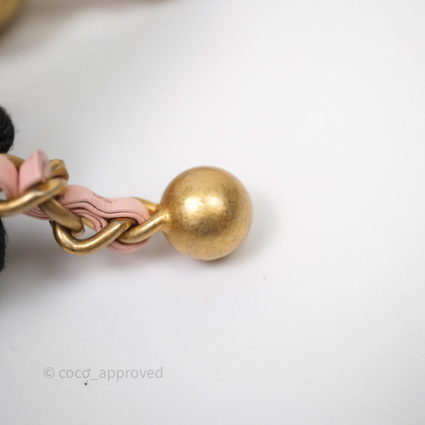Chanel Pearl Crush Mini Square Quilted Pink Lambskin Aged Gold Hardware