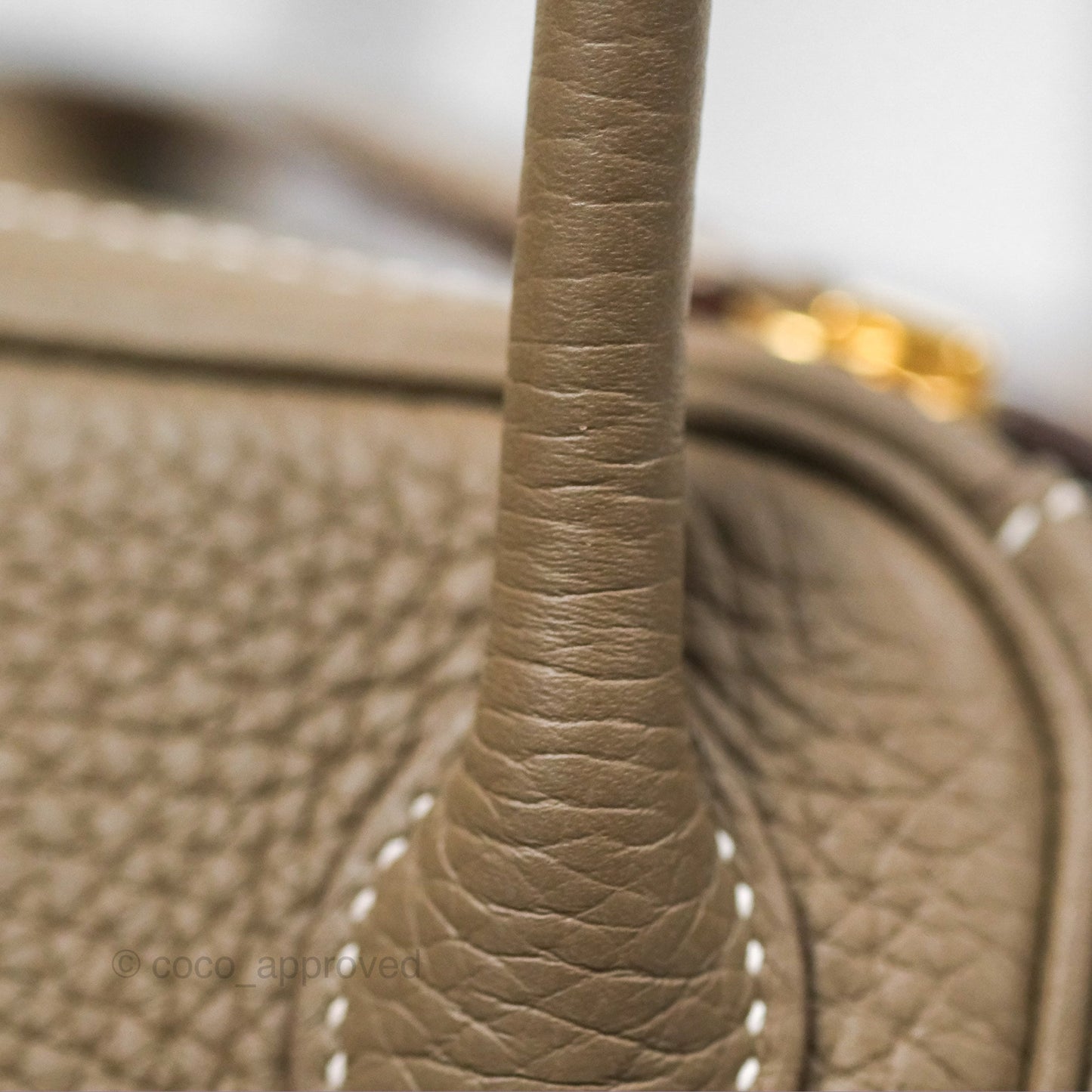 Hermès Lindy 26 Etoupe Clemence Gold Hardware