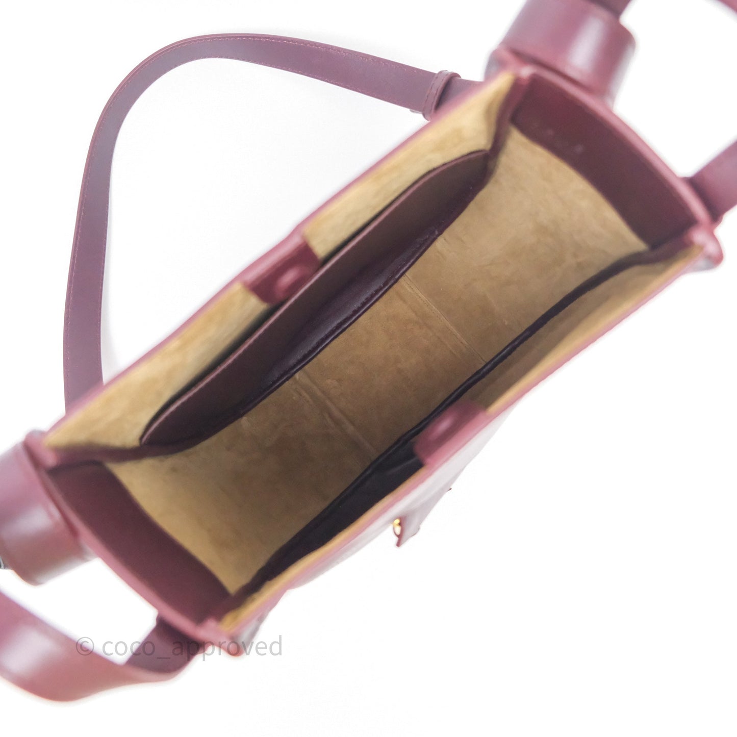 Loewe Hammock Slice Dark Red Bag Gold Hardware