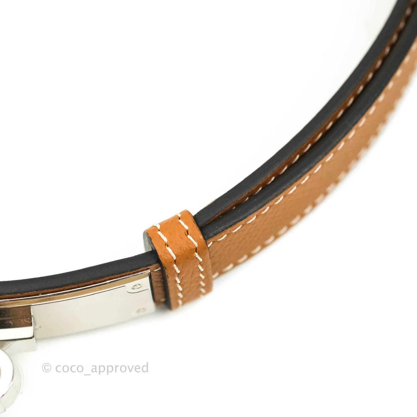 Hermès Epsom Kelly Buckle Belt Palladium Hardware
