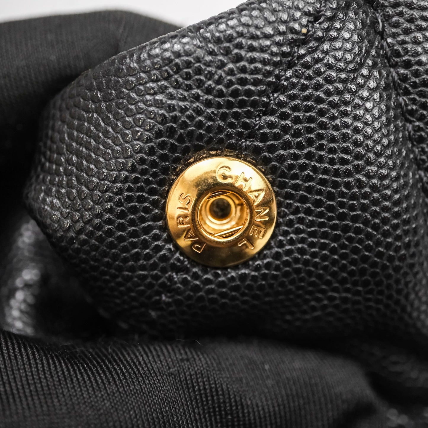 Chanel 22 Small Black Caviar Aged Gold Hardware