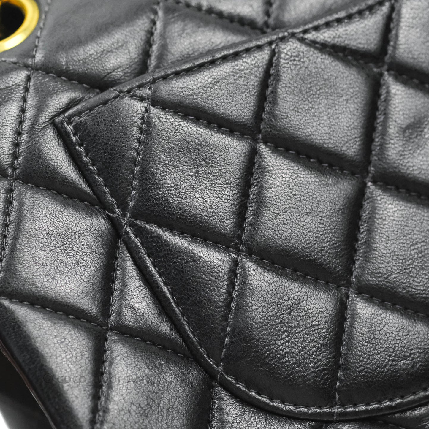 Chanel Classic Vintage Small S/M Flap Black Lambskin 24K Gold Hardware