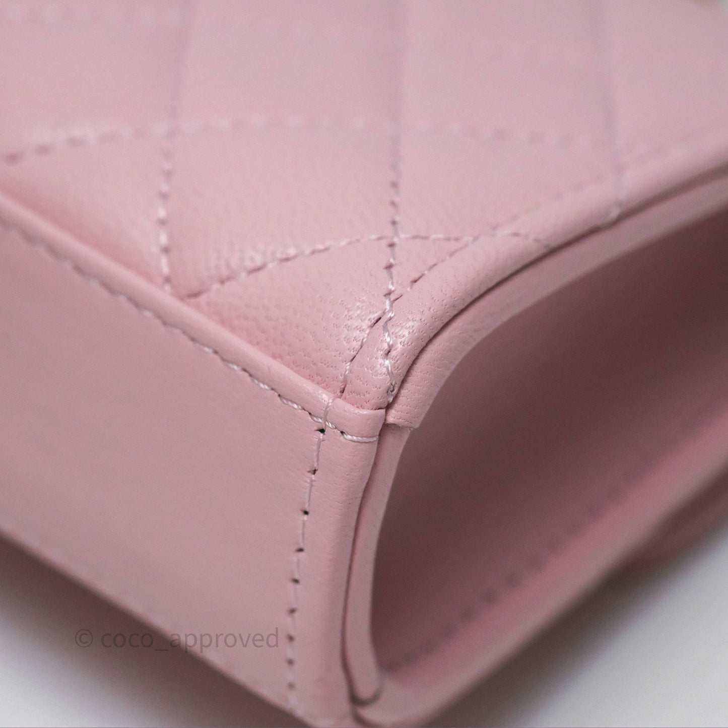 Chanel Mini Enamel Handle Clutch on Chain Pink Lambskin Gold Hardware 22B
