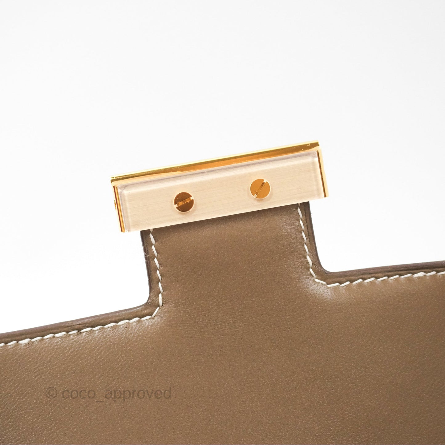 Hermès Constance 24 with Mirror Etoupe Epsom Gold Hardware