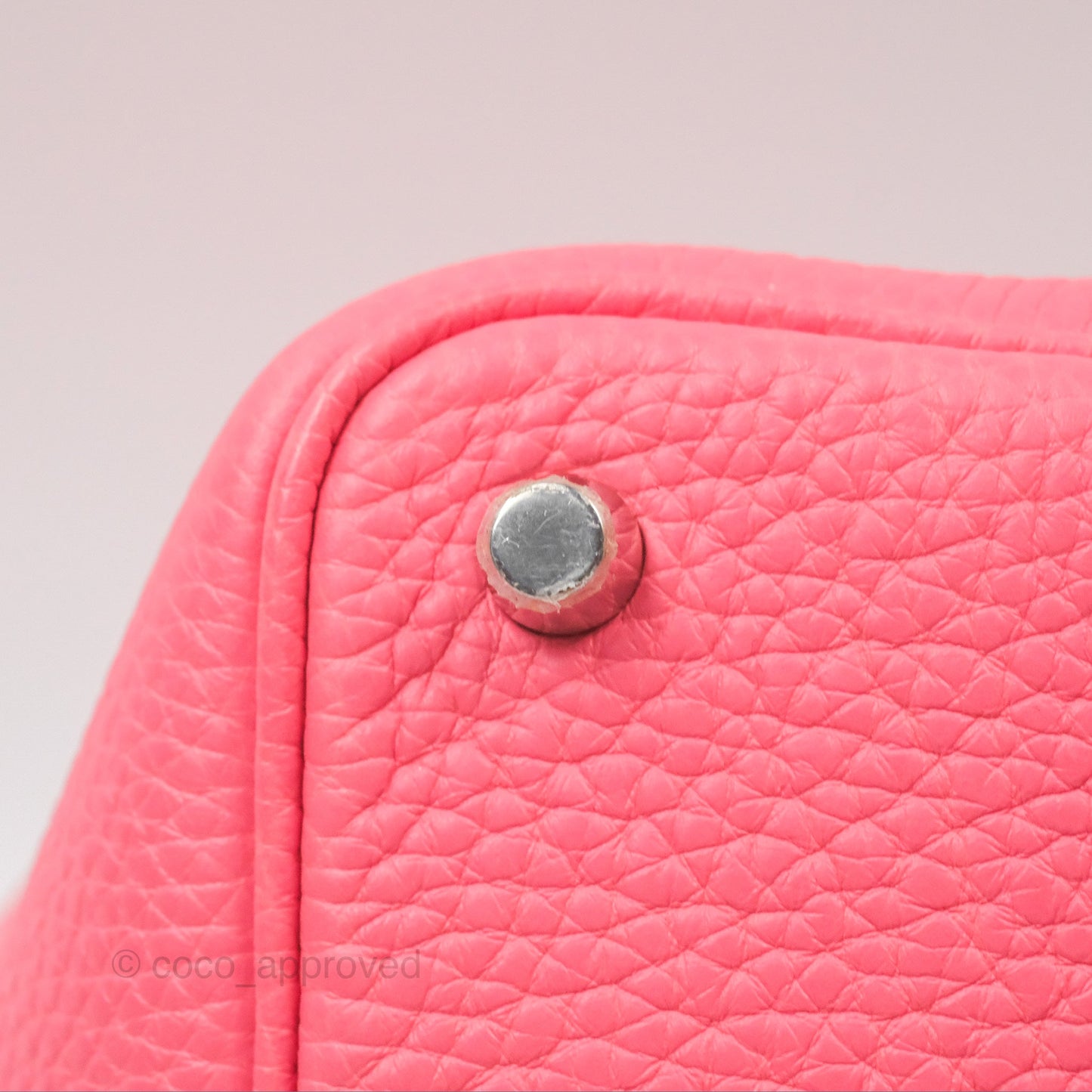 Hermès Picotin Lock 18 Rose Azalee Clemence Palladium Hardware