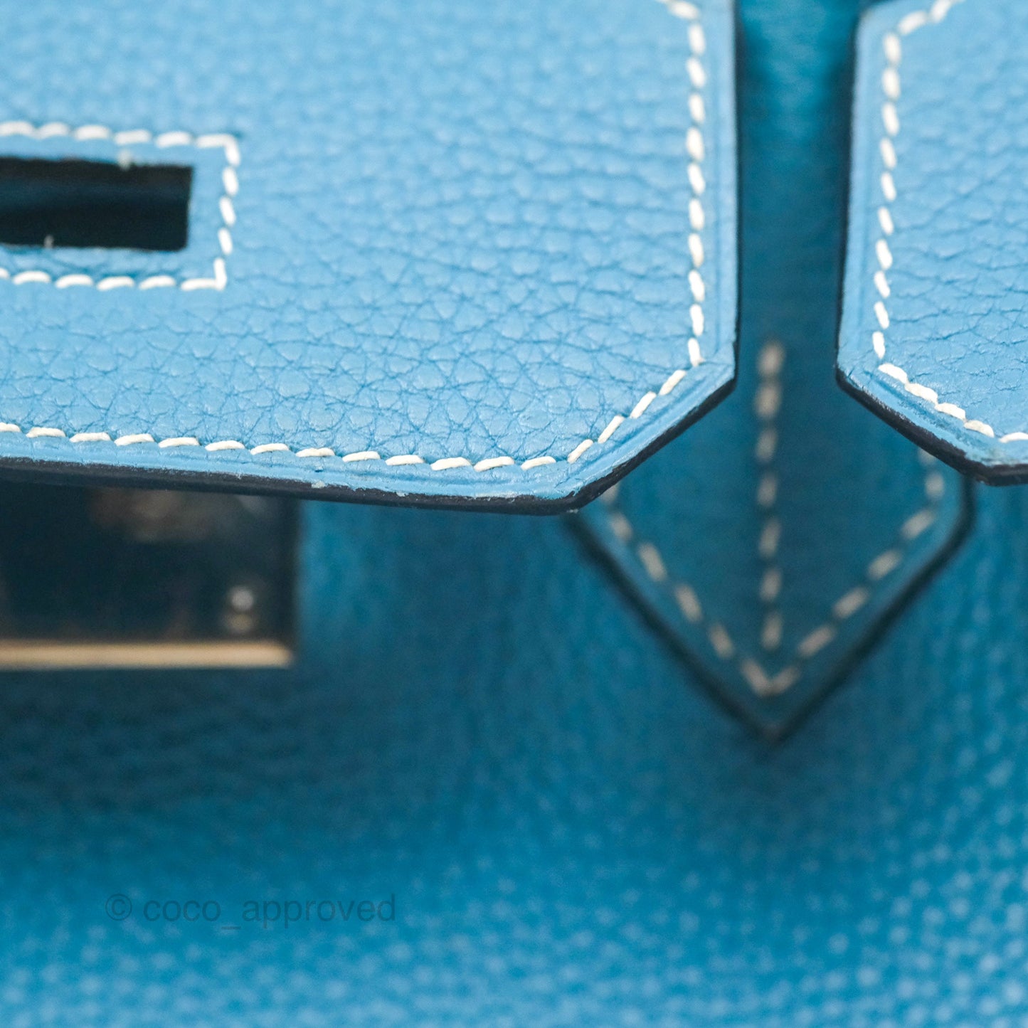 Hermès Birkin 30 Blue Jean Togo Palladium Hardware