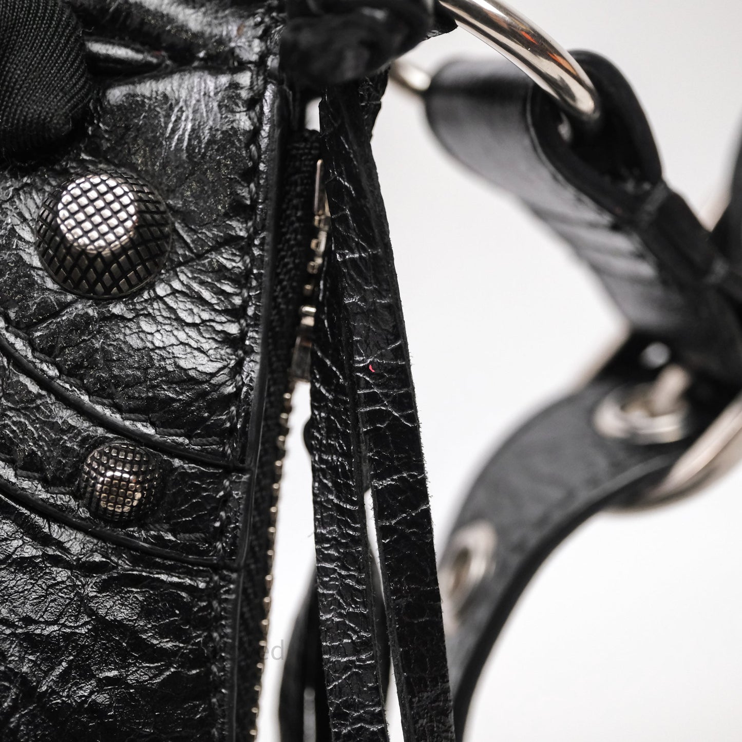 Balenciaga Le Cagole Shoulder Bag Black Calfskin Silver Hardware