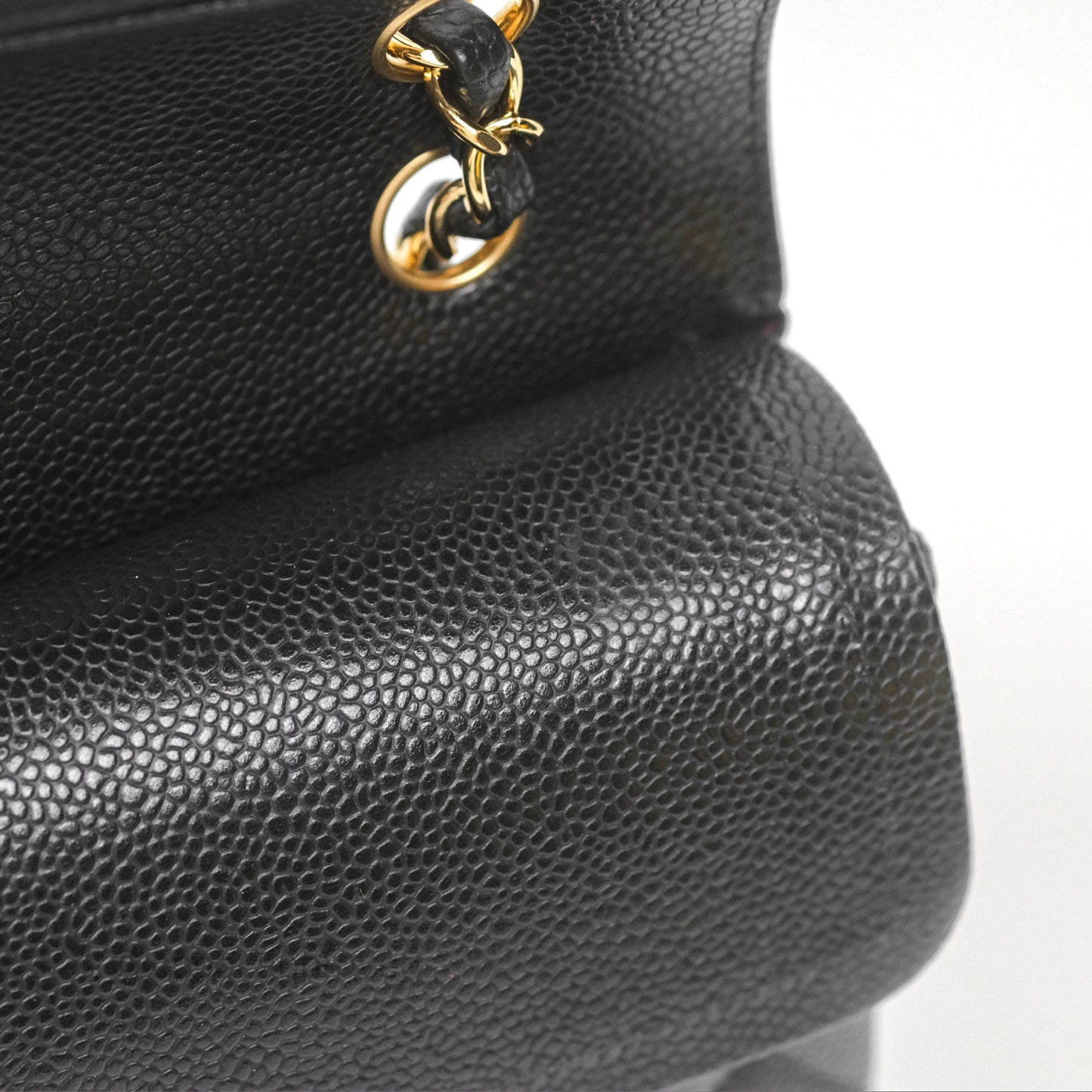 Chanel Small Classic Flap Quilted Black Caviar Gold Hardware