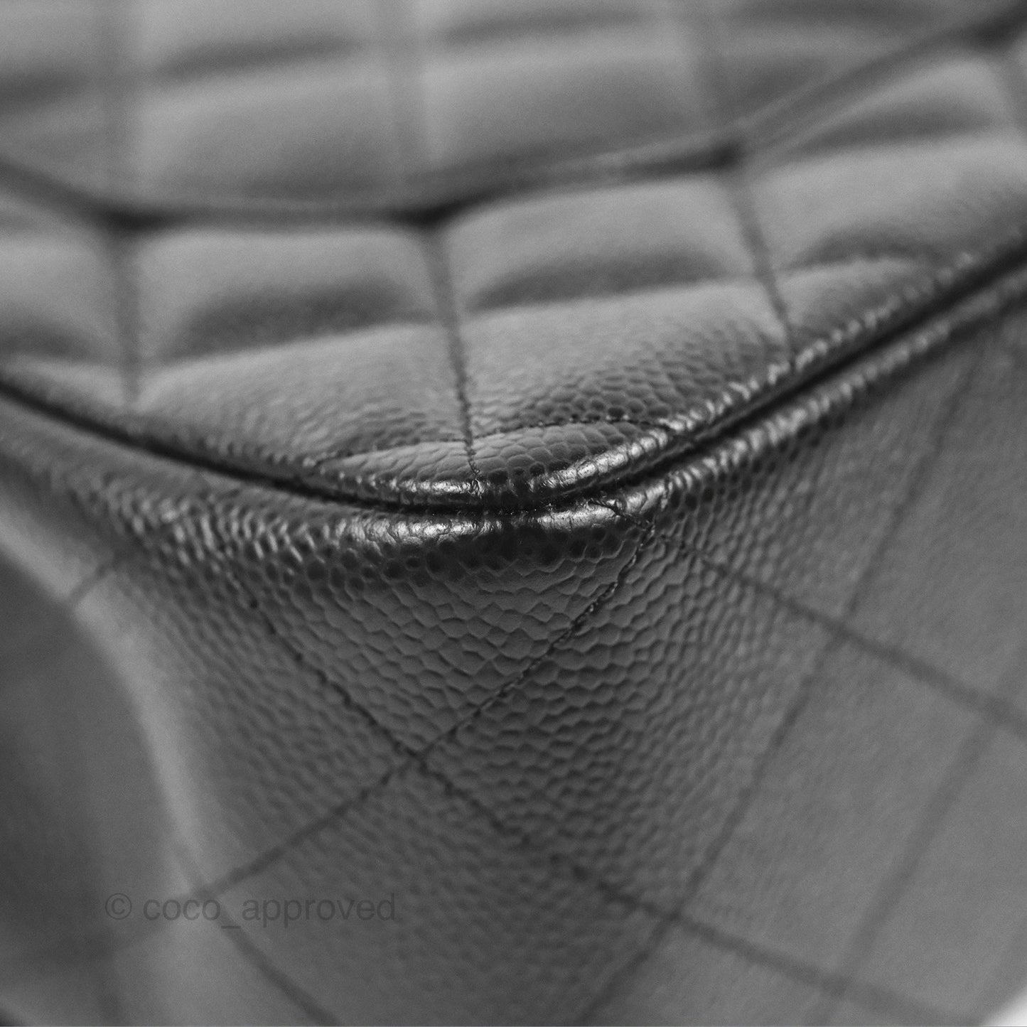 Chanel Jumbo Double Flap Black Caviar Silver Hardware⁣⁣