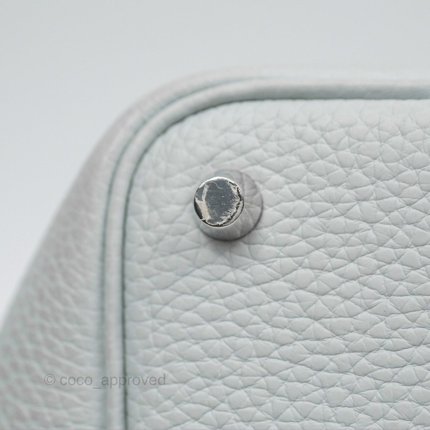 Hermès Picotin Lock 18 Bleu Pale Taurillon Clemence Palladium Hardware