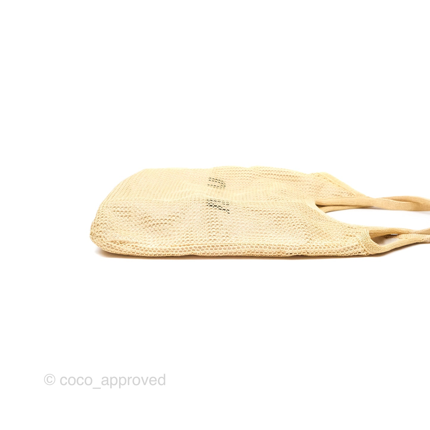 Miu Miu Woven Fabric Tote Bag Natural