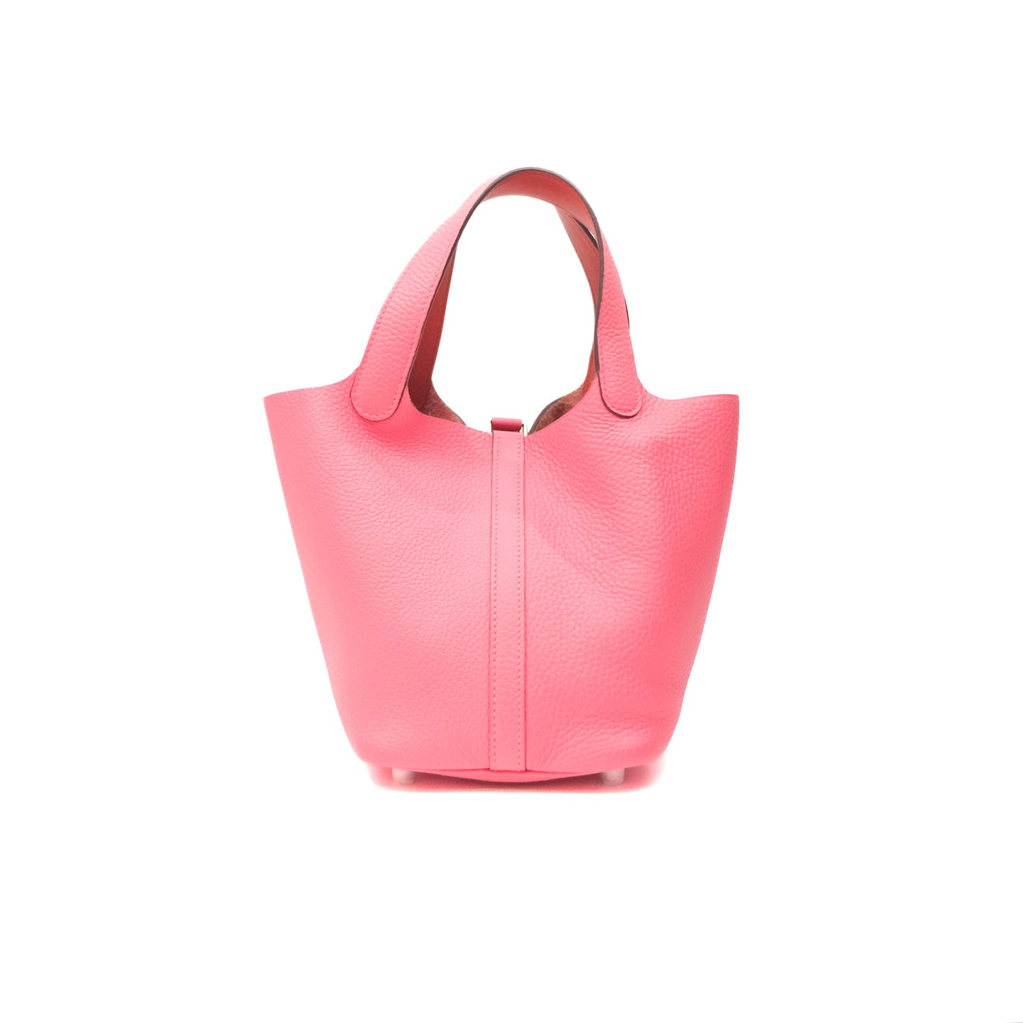 Hermès Picotin Lock 18 Eclat Rose Azalee Clemence/ Terre Battue Swift Palladium Hardware