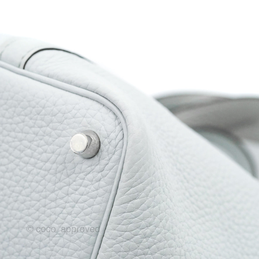 Hermès Picotin Lock 18 Bleu Pale Clemence Palladium Hardware