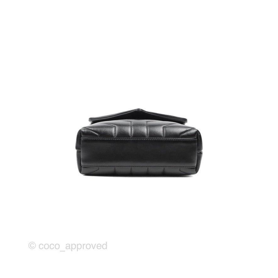 Saint Laurent Loulou Toy Quilted Leather Shoulder Bag Black