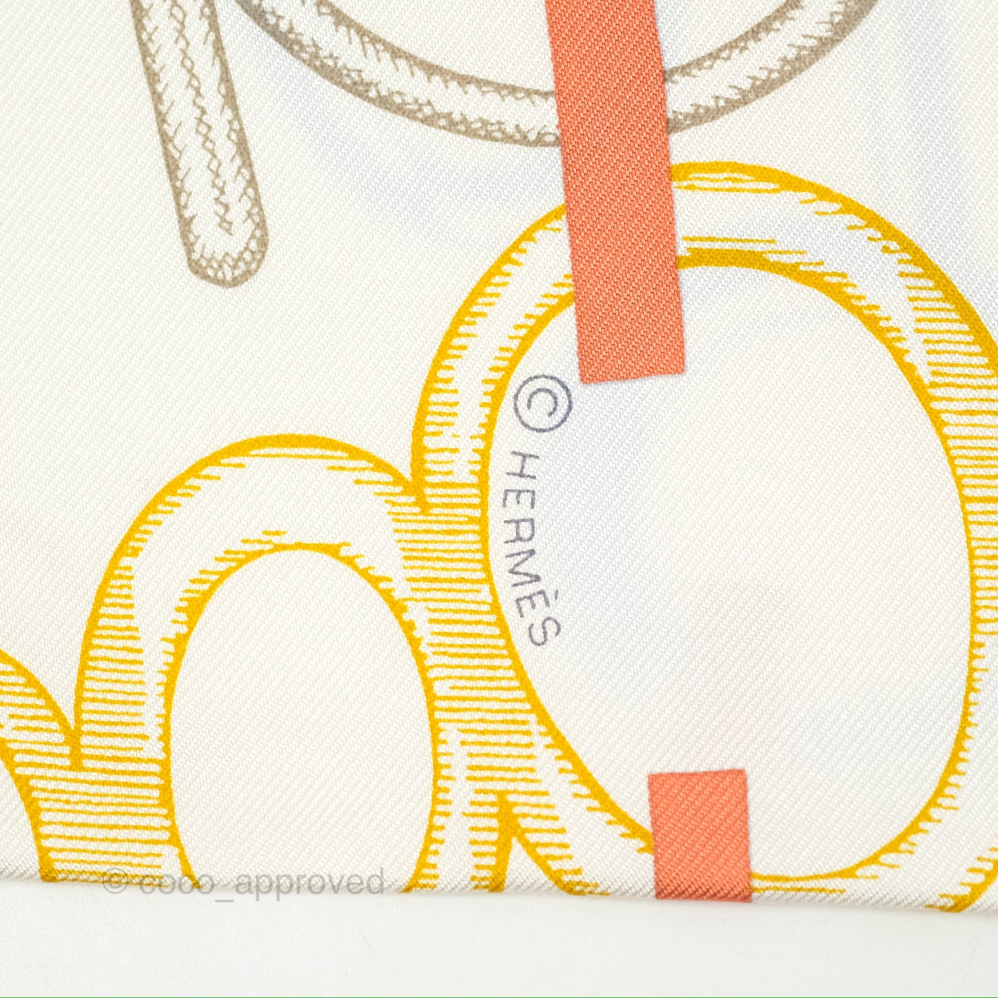 Hermès Do Re Boucles Scarf 90