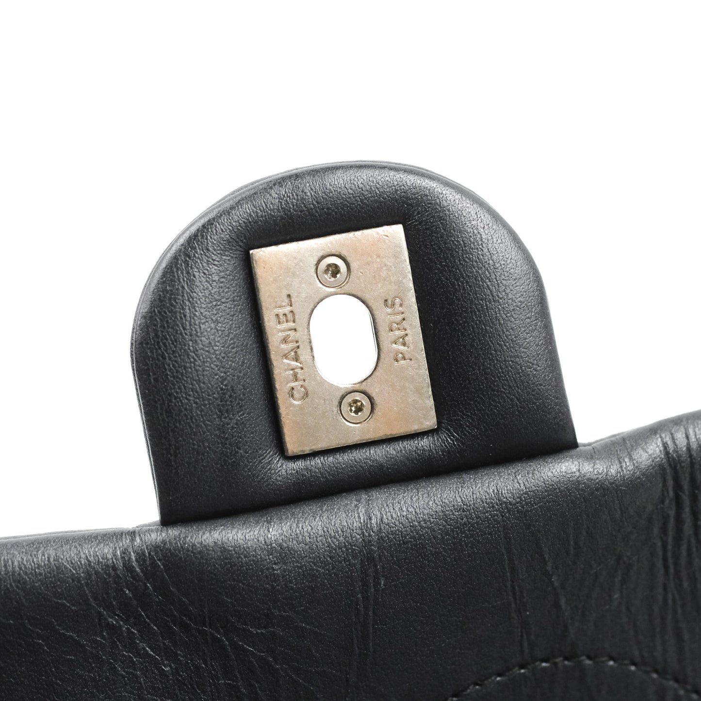 Chanel Ground Control Flap Backpack Quilted Iridescent Dark Grey Aged Calfskin Silver Hardware