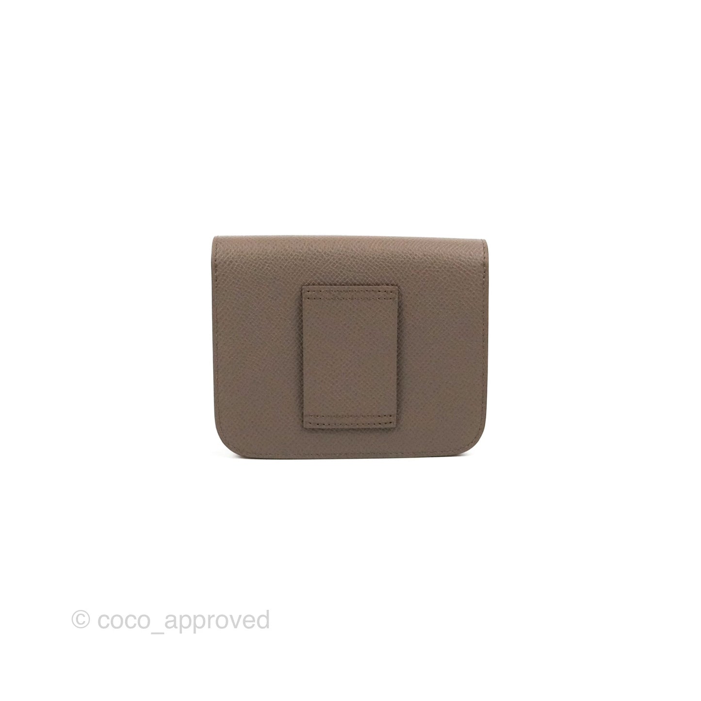 Hermès Constance Slim Wallet Etain Epsom Gold Hardware