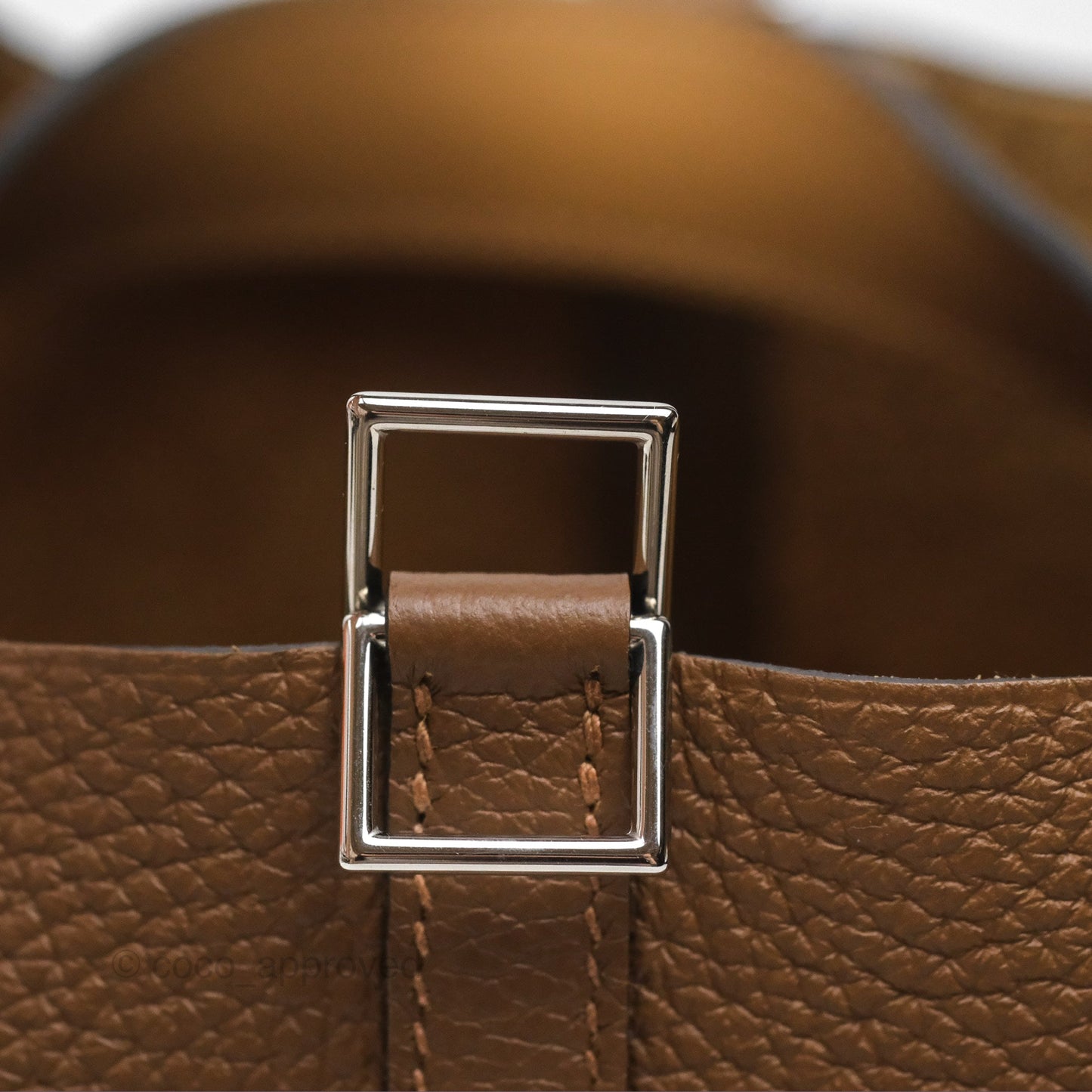 Hermès Picotin Lock 18 Alezan 3G/ Biscuit 48 Clemence Palladium Hardware