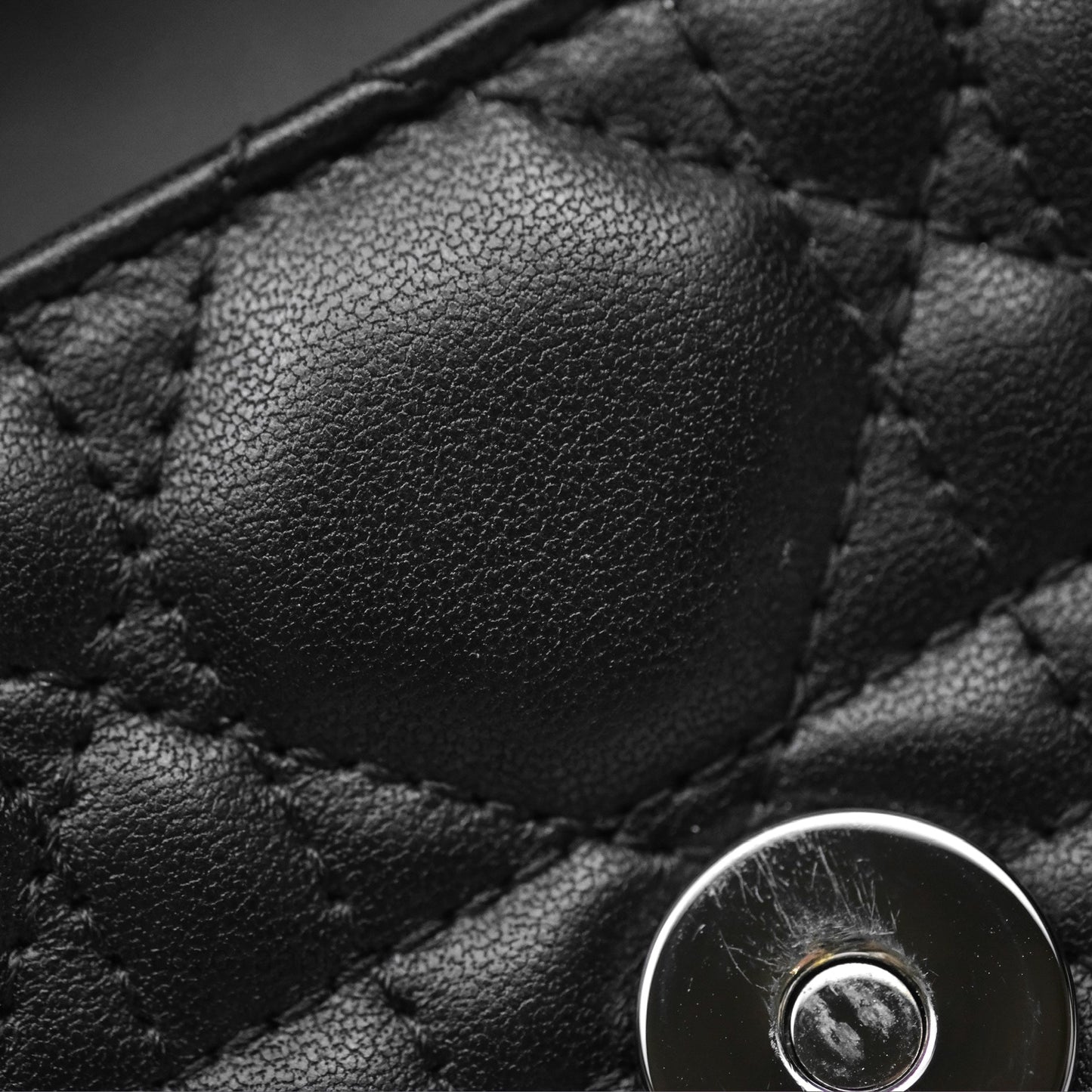 Christian Dior Dior Talk Phone Pouch Black Cannage Lambskin