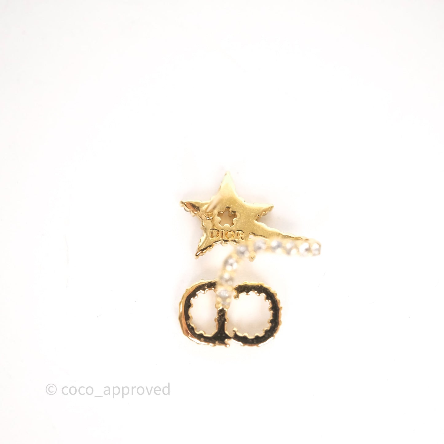 Christian Dior Clair D Lune Earrings Gold