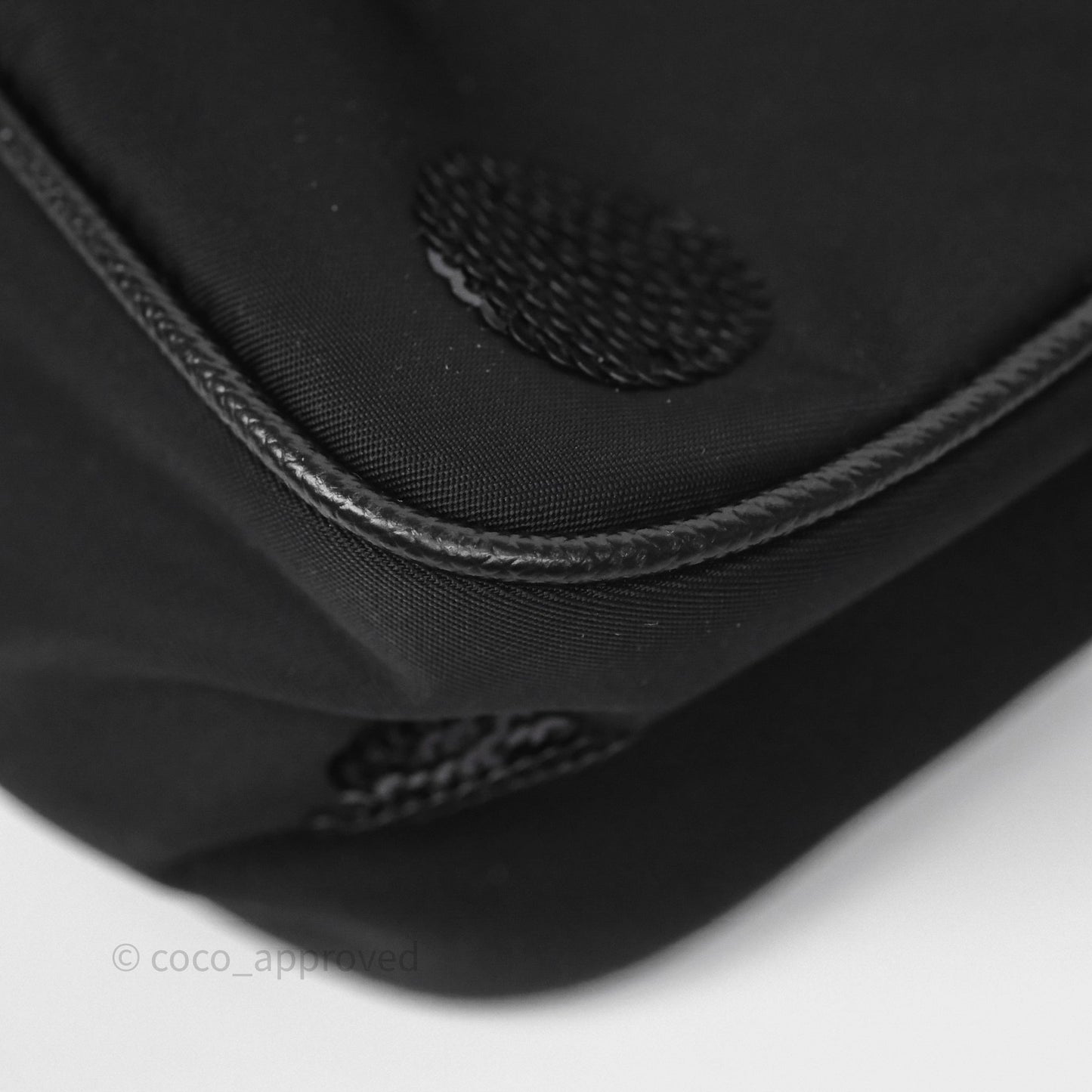 Prada Nylon Re-Edition 2005 Shoulder Bag Black Sequin Polka Dot