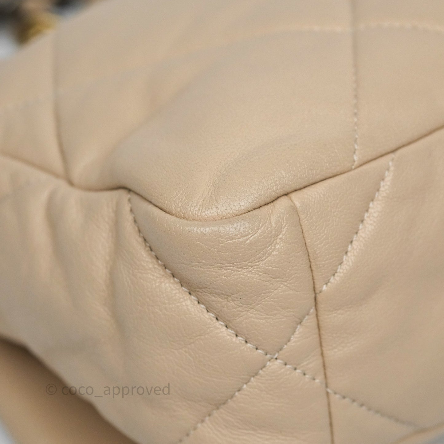 Chanel 19 Small Beige Mixed Hardware