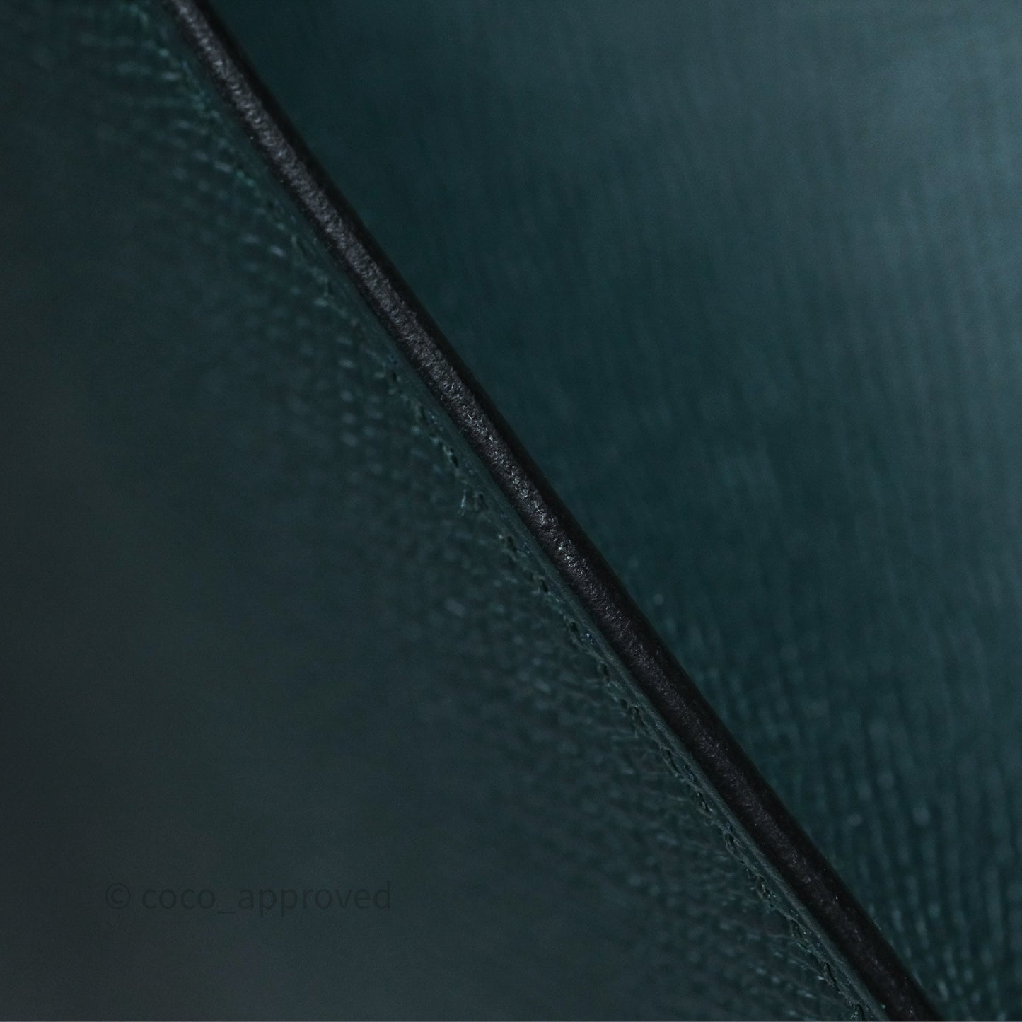 Hermès Kelly 28 Sellier Vert Cypres 6O Epsom Gold Hardware