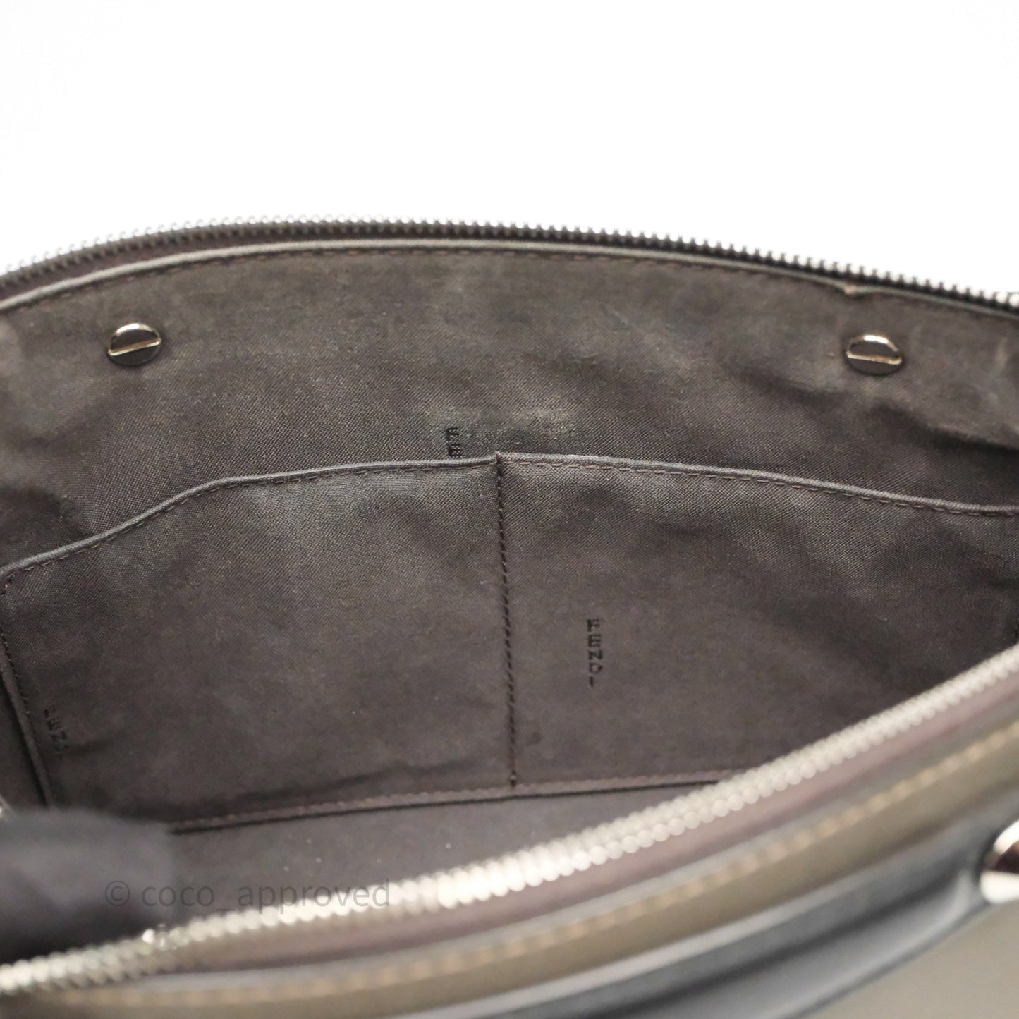 Fendi By The Way Medium Leather Satchel Dark Grey Bag
