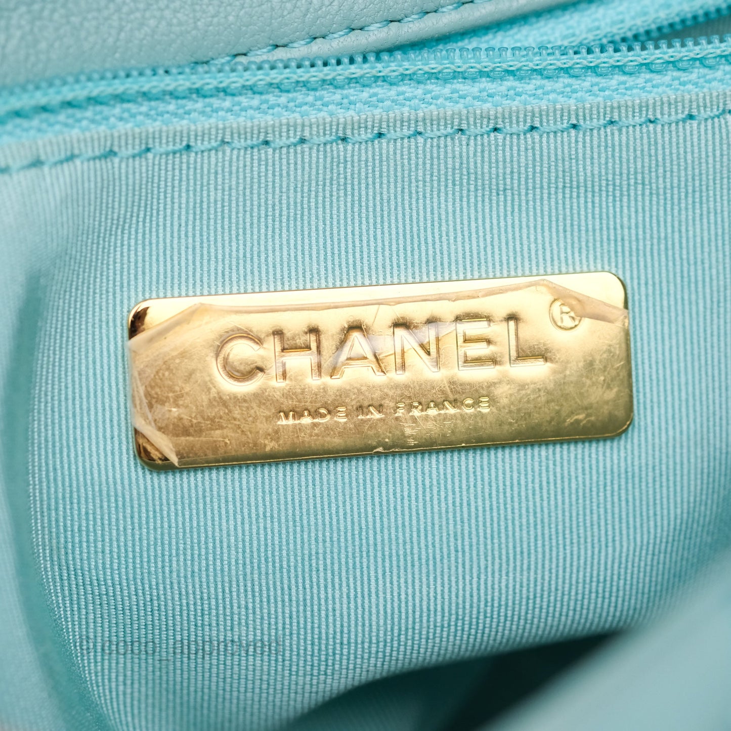 Chanel 19 Small Tiffany Blue Mixed Hardware