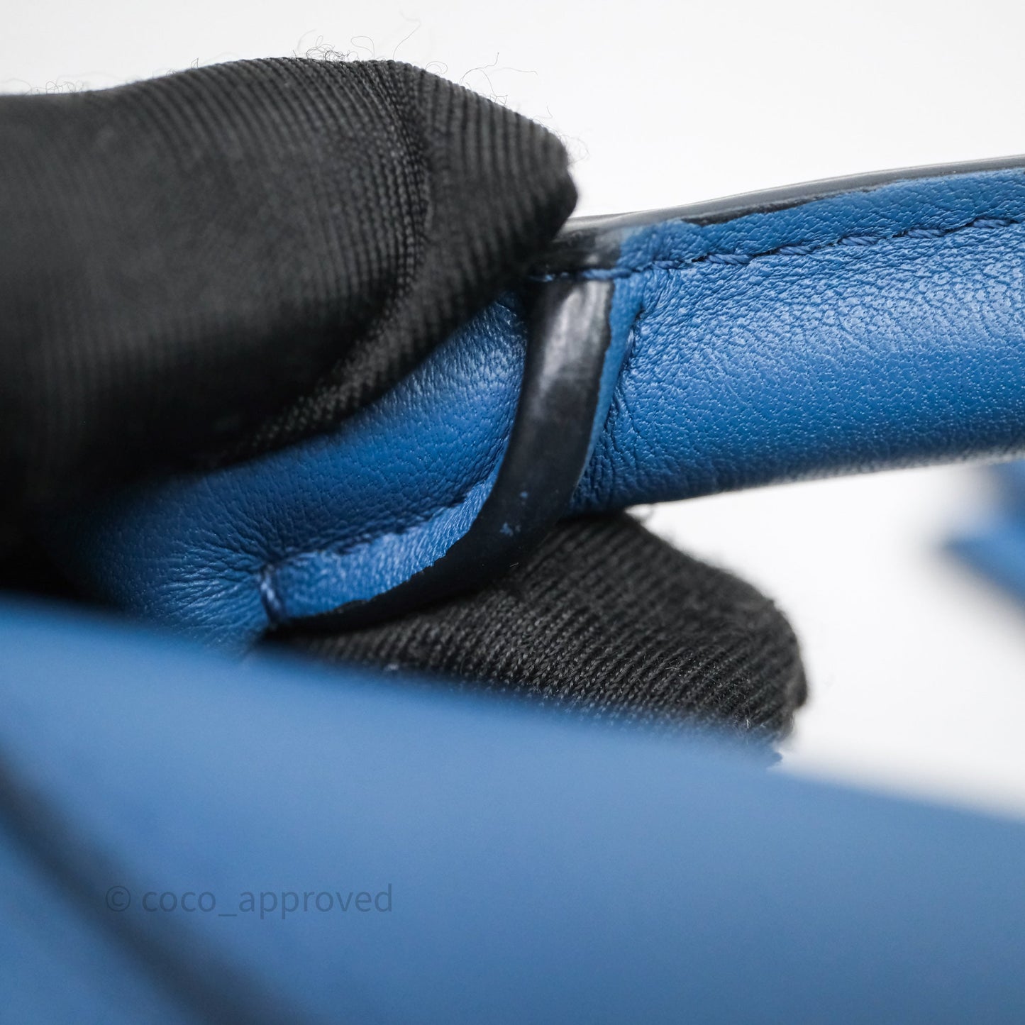 Loewe Mini Puzzle Bag Blue Calfskin