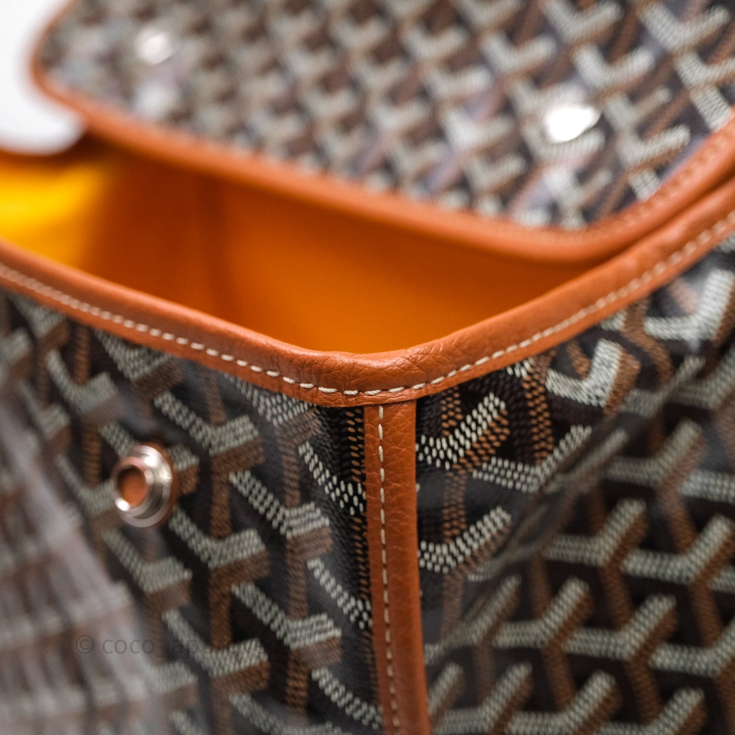 Goyard Saint Léger Backpack Black/ Tan