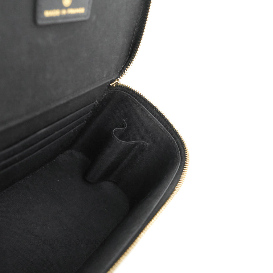 Chanel Vanity Rectangular Top Handle Black Lambskin Gold Hardware