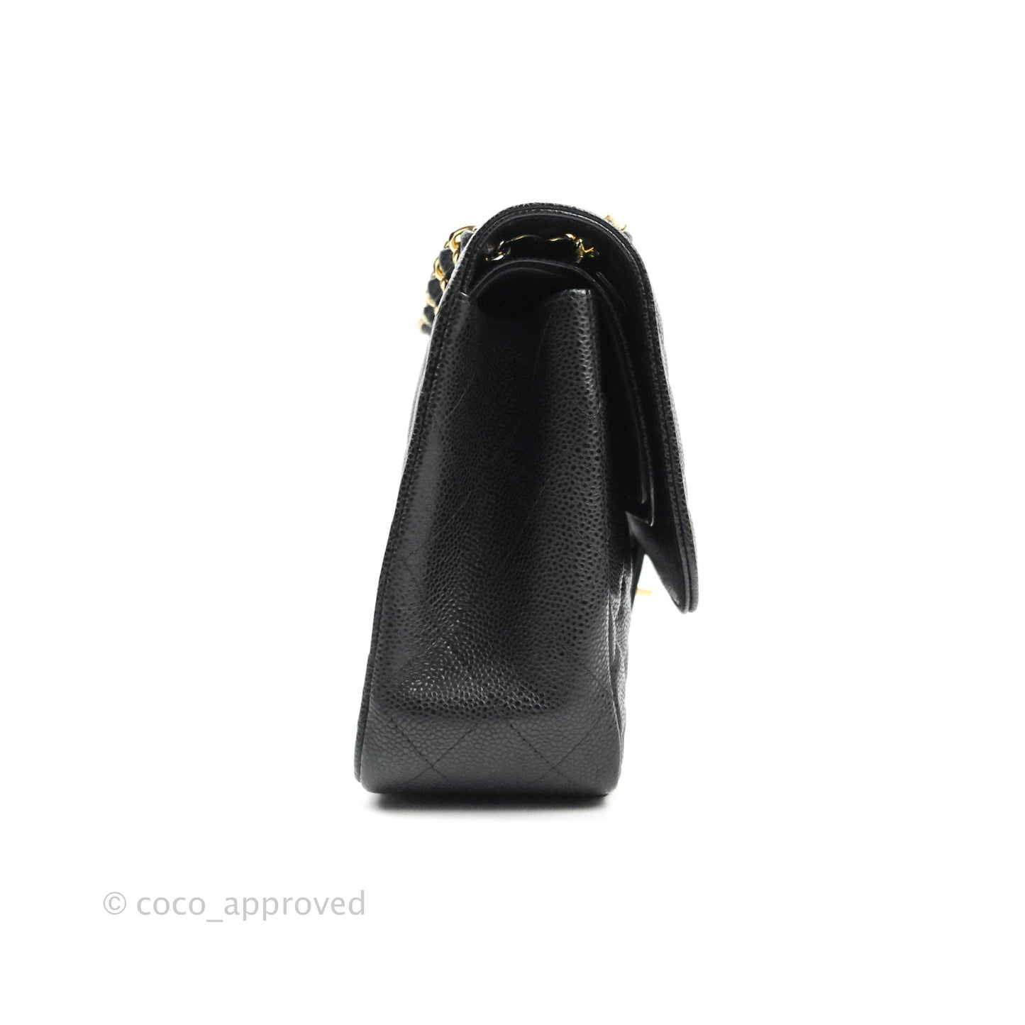Chanel Jumbo Double Flap Black Caviar Gold Hardware⁣⁣