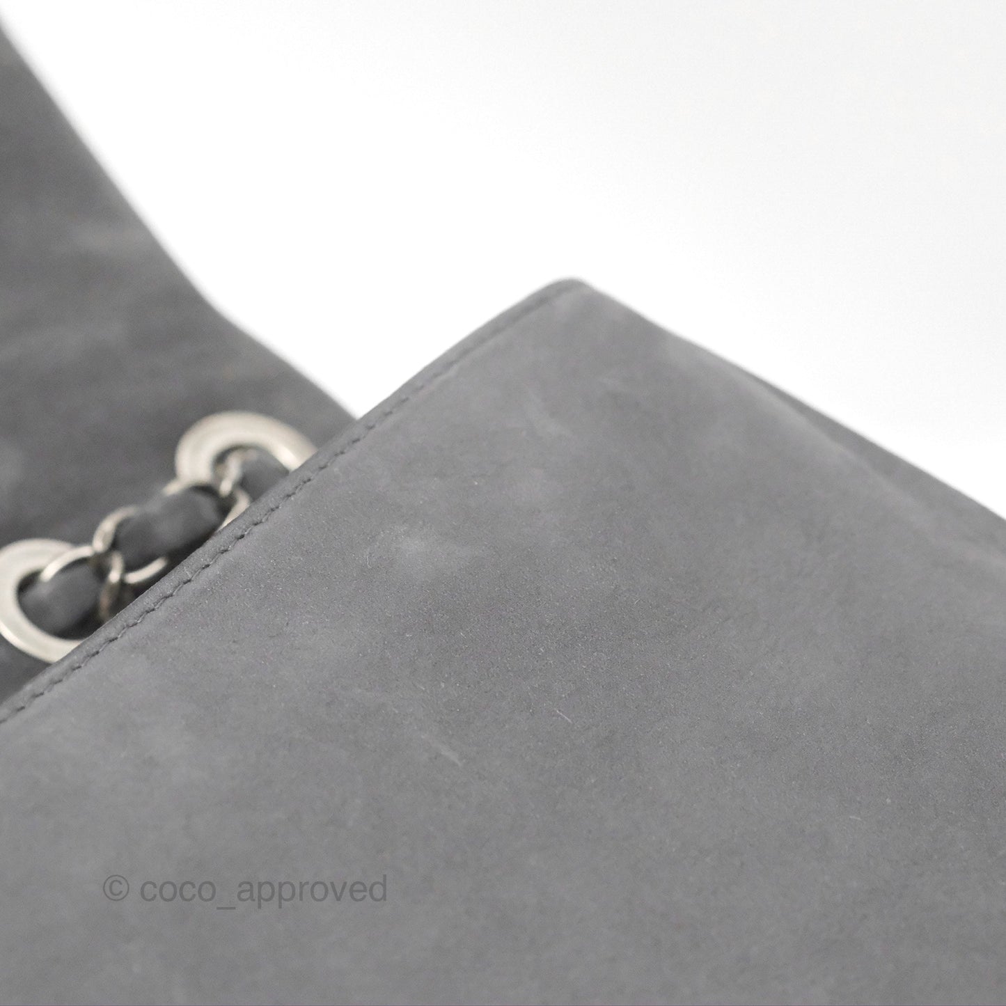 Chanel New Chic Flap Dark Grey Calfskin Ruthenium Hardware