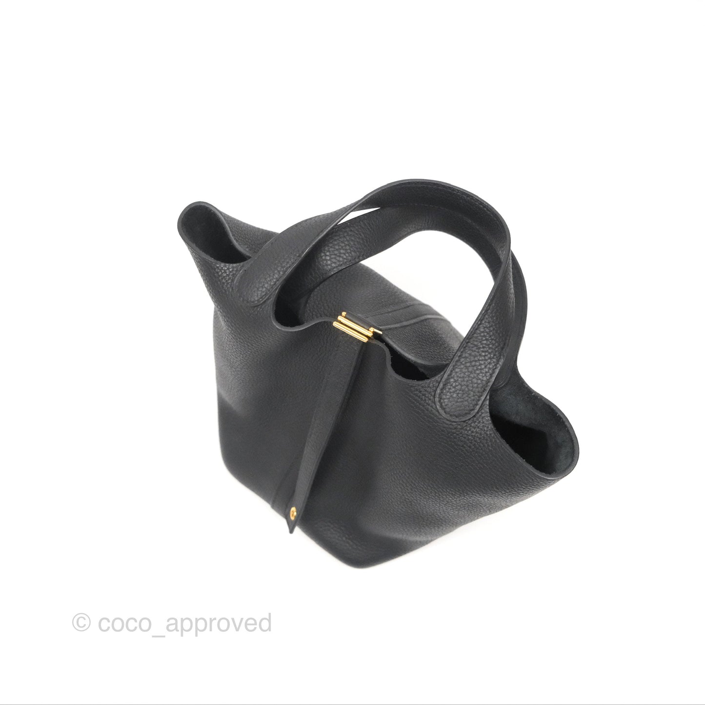 Hermès Picotin Lock 18 Black Noir 89 Taurillon Clemence Gold Hardware