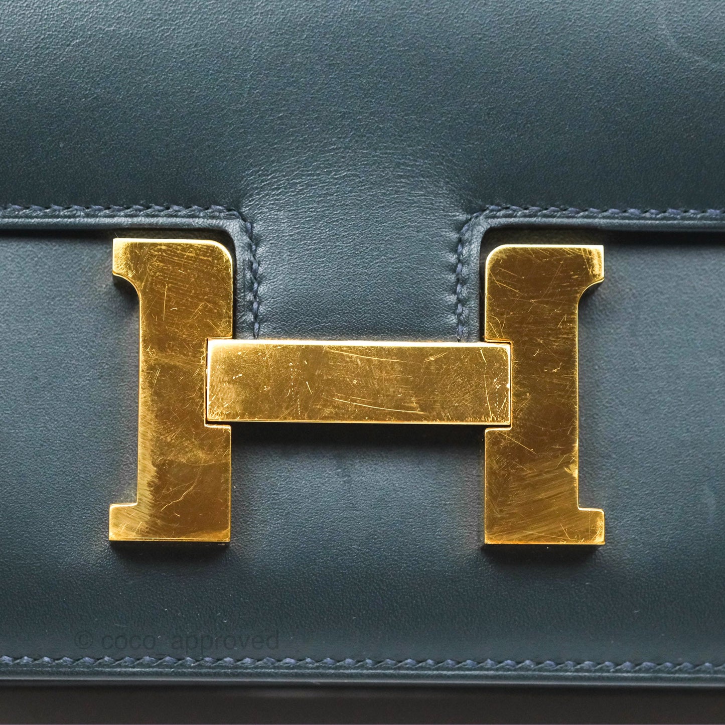 Hermès Constance Mini 18cm Veau Rousseau Veau Monsieur Gold Hardware