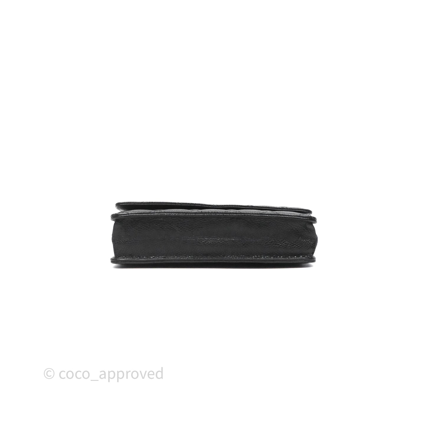 Chanel Quilted Classic WOC Black Caviar Silver Hardware