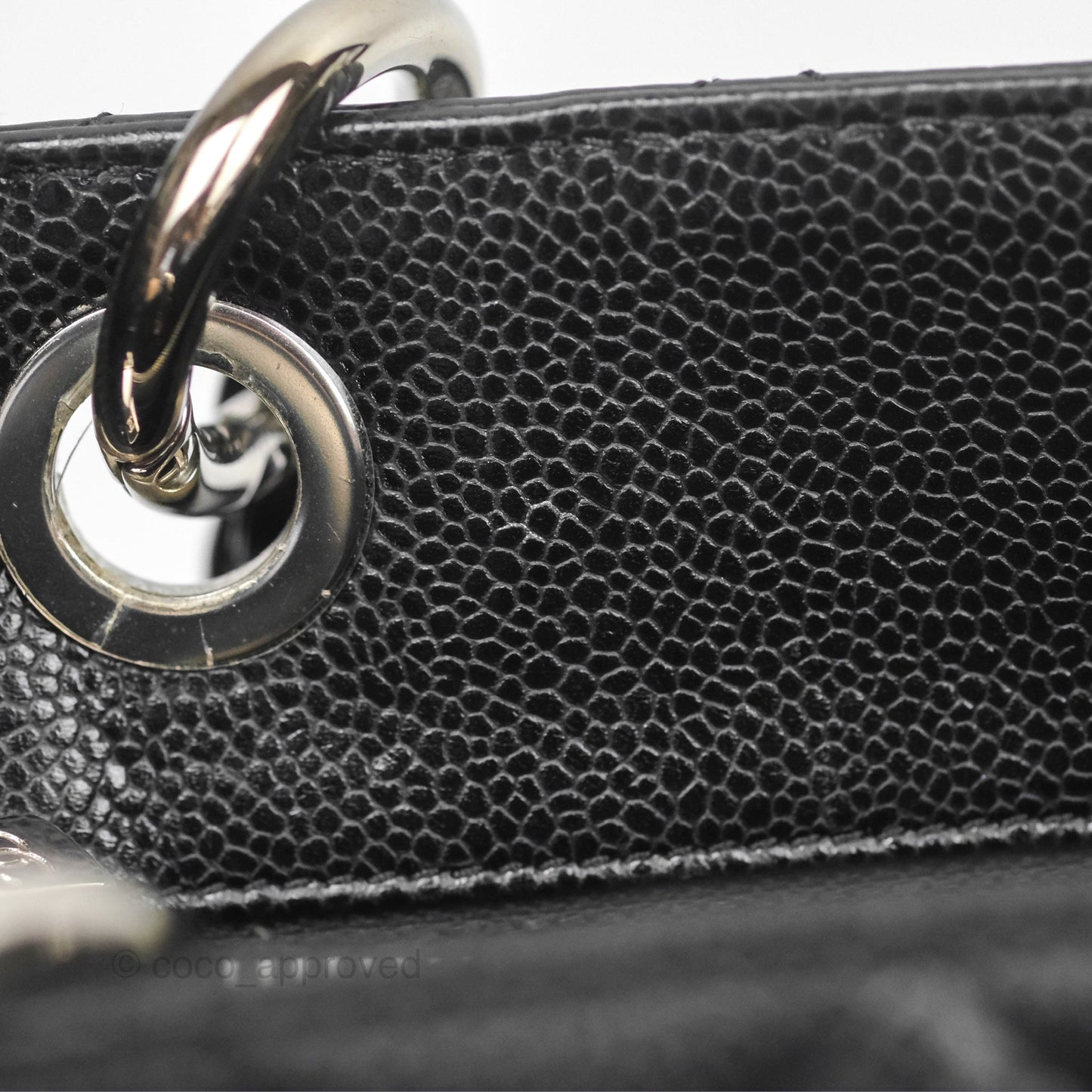 Chanel GST Black Caviar Silver Hardware
