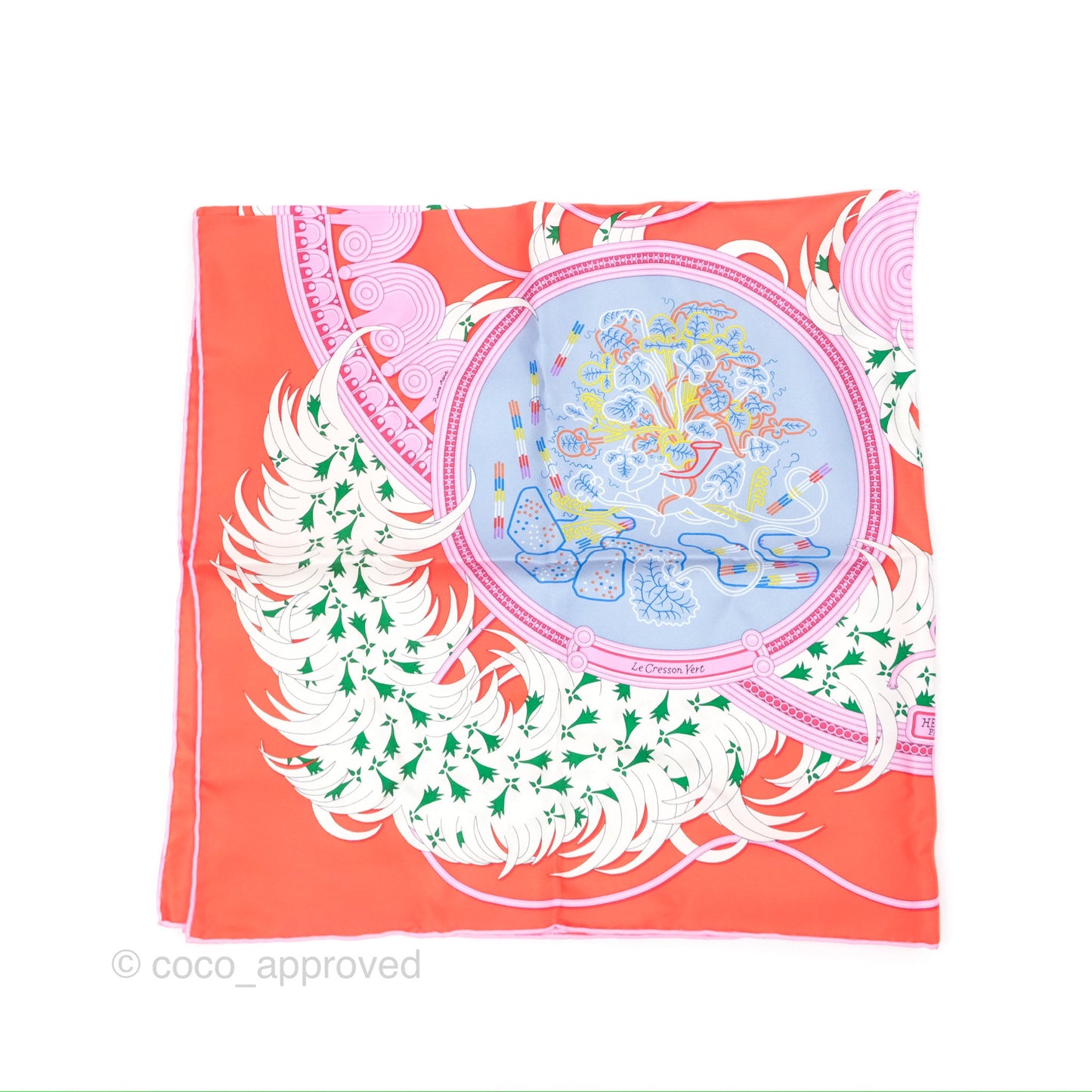 Hermès Legende Brodee Scarf 90