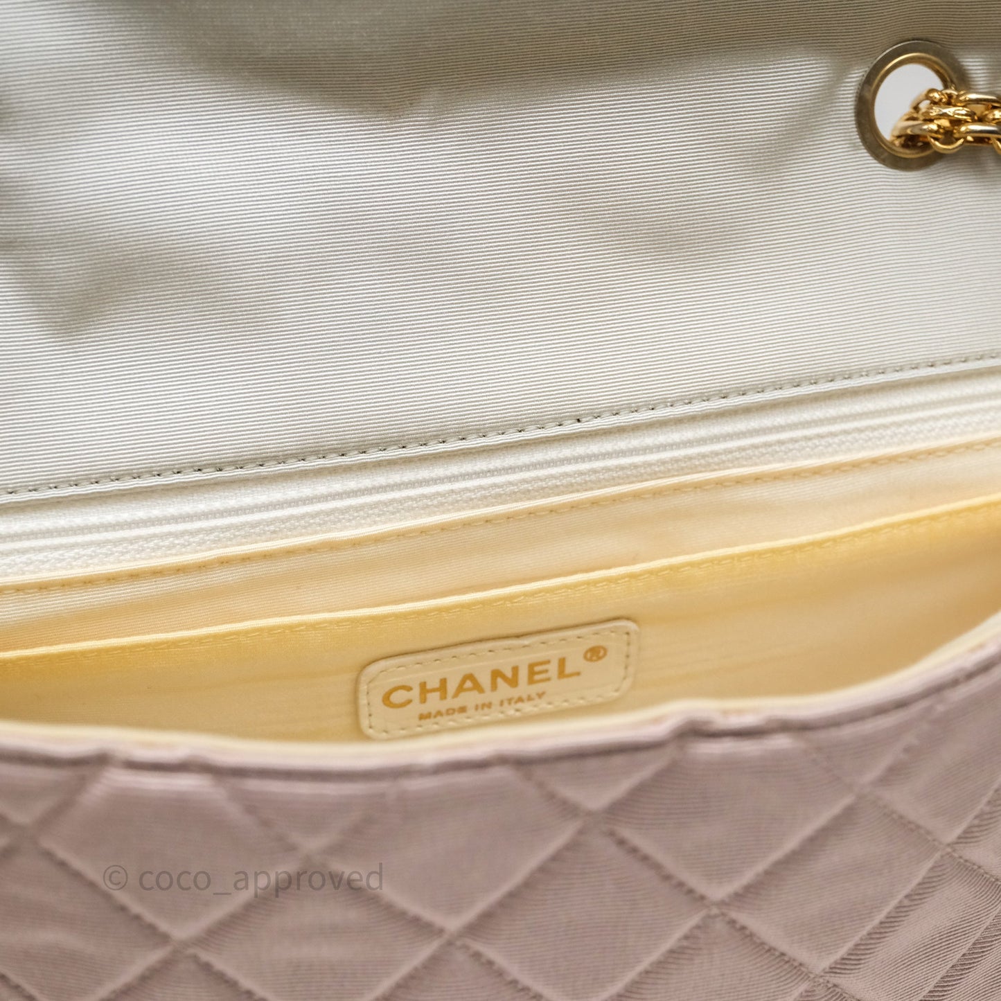 Chanel Reissue Flap Bag Tricolor Pastel Satin Aged Gold Hardware
