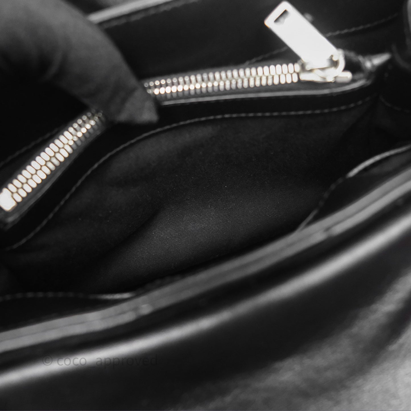 Saint Laurent Loulou Small Flap Bag Black Silver Hardware