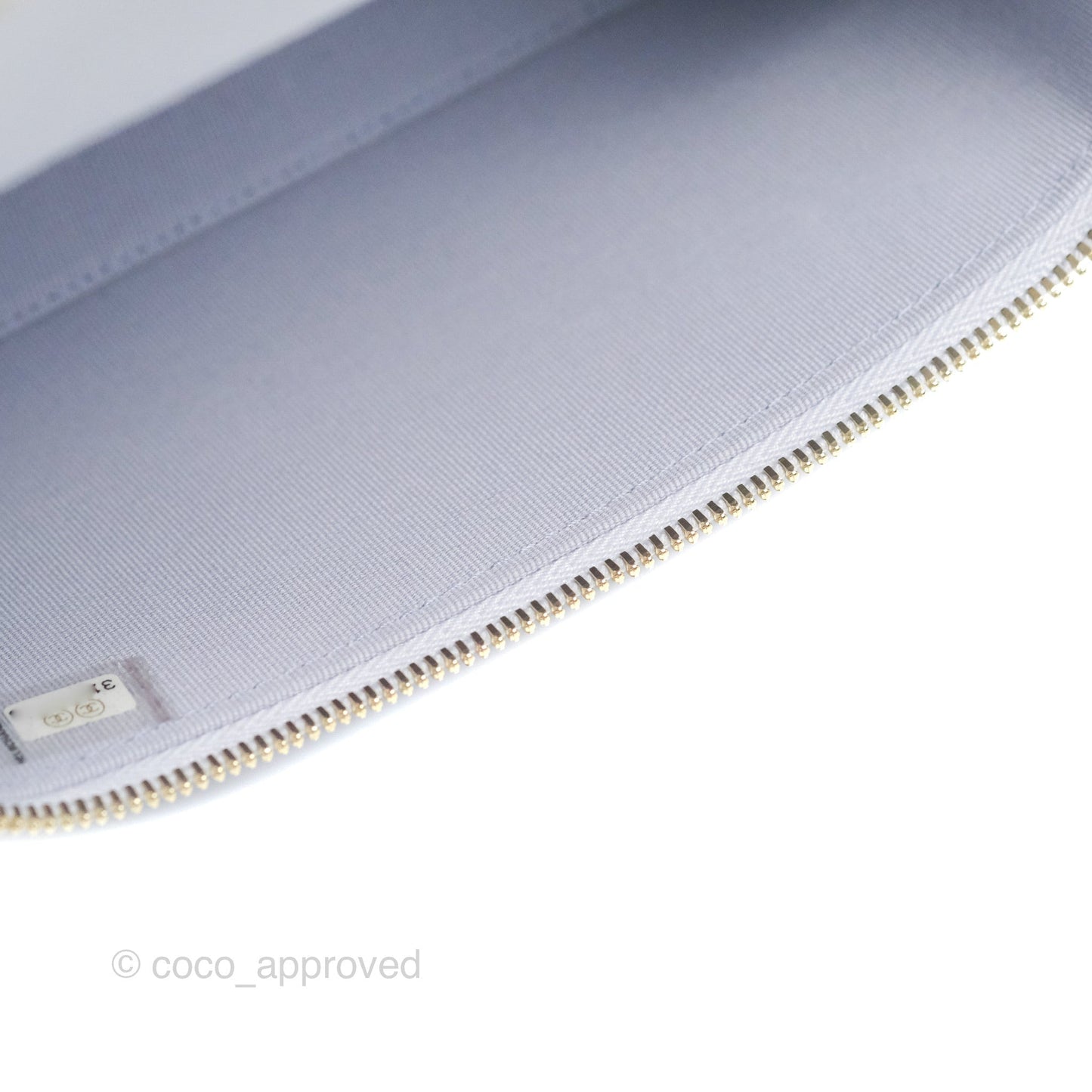 Chanel Vanity Rectangular Top Handle Light Purple Lilac Lambskin Gold Hardware