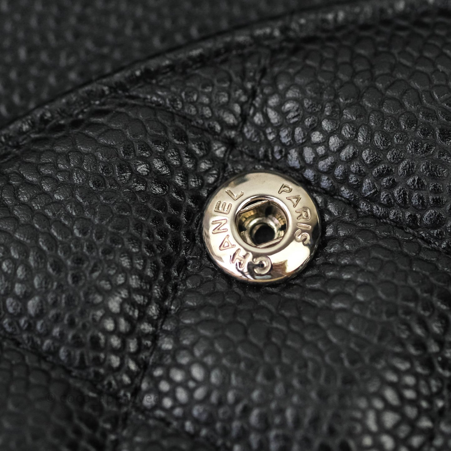 Chanel Jumbo Double Flap Black Caviar Silver Hardware⁣⁣