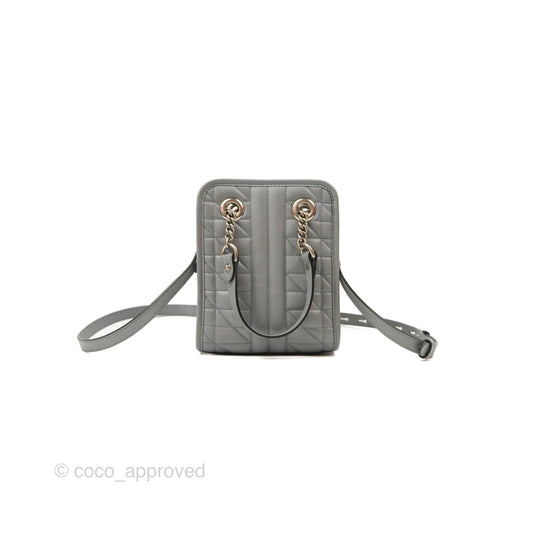 Gucci Mini GG Marmont Vertical Tote Bag Grey Silver Hardware