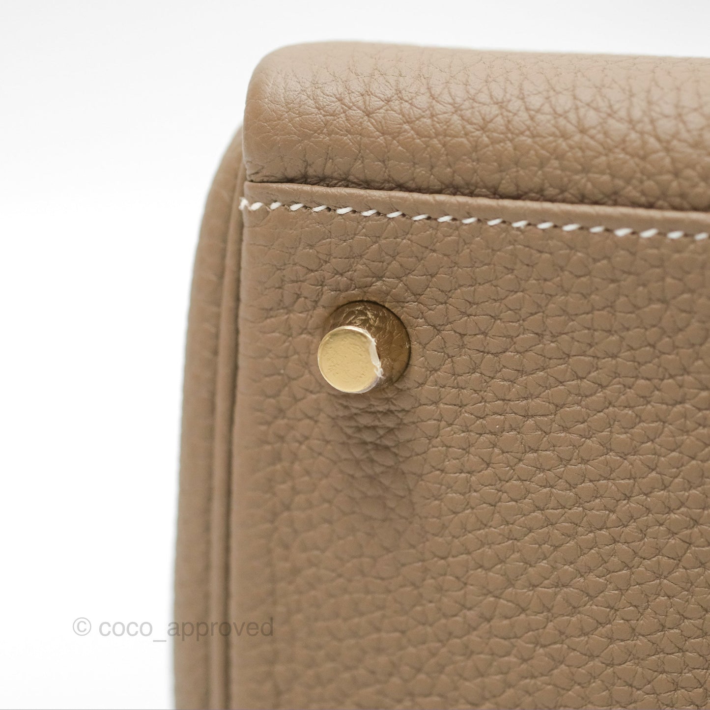 Hermès Kelly 28 Retourne Etoupe Togo Gold Hardware