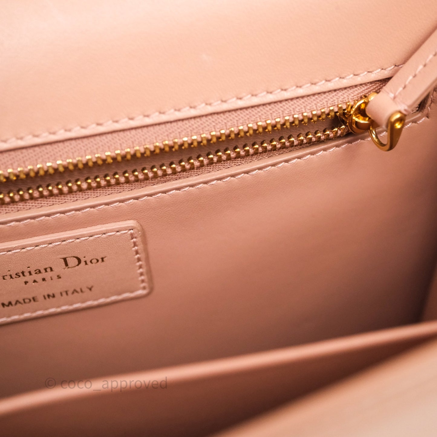 Christian Dior Small 30 Montaigne Bag Pink Calfskin Gold Hardware