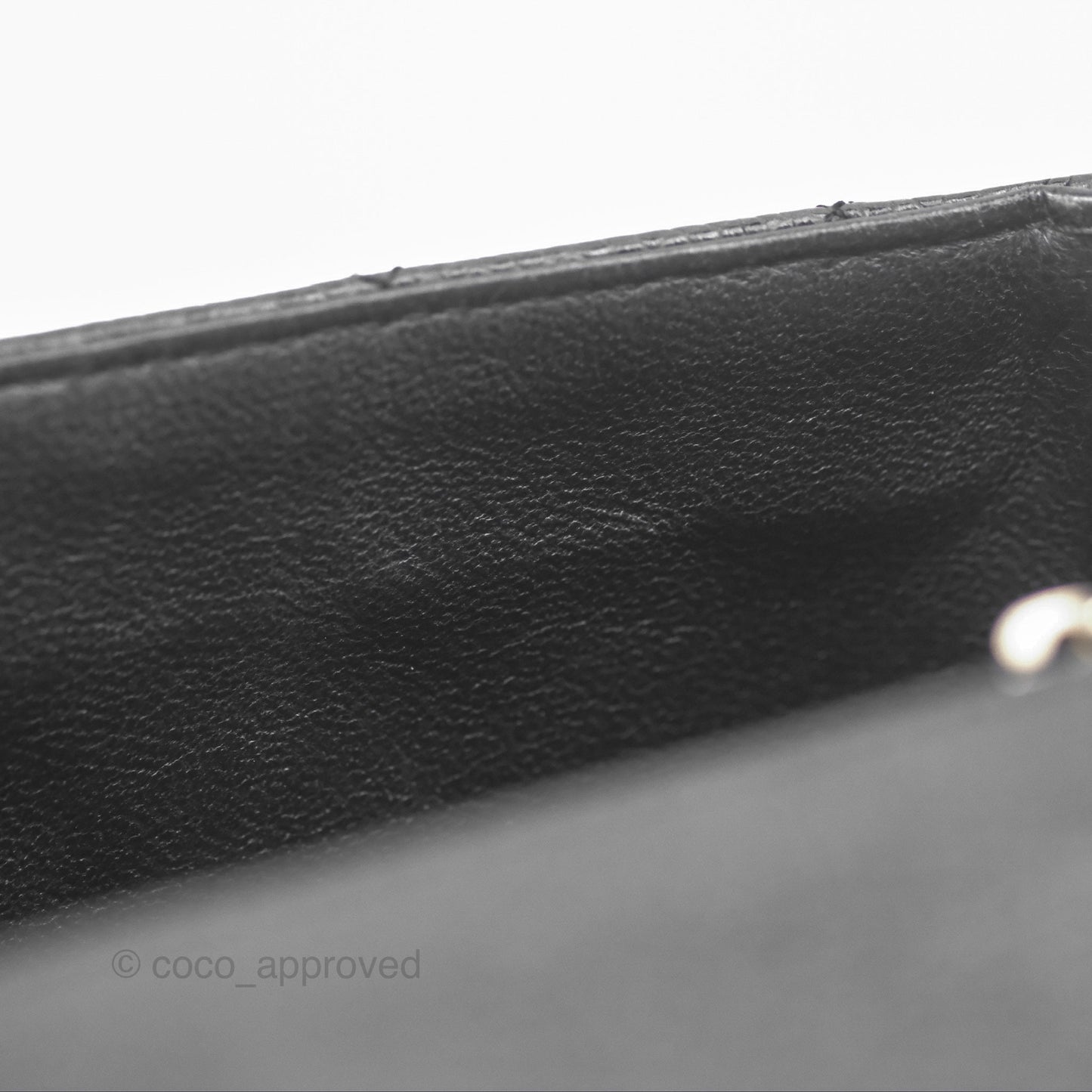 Chanel Mini Square Flap Quilted Black Caviar Silver Hardware
