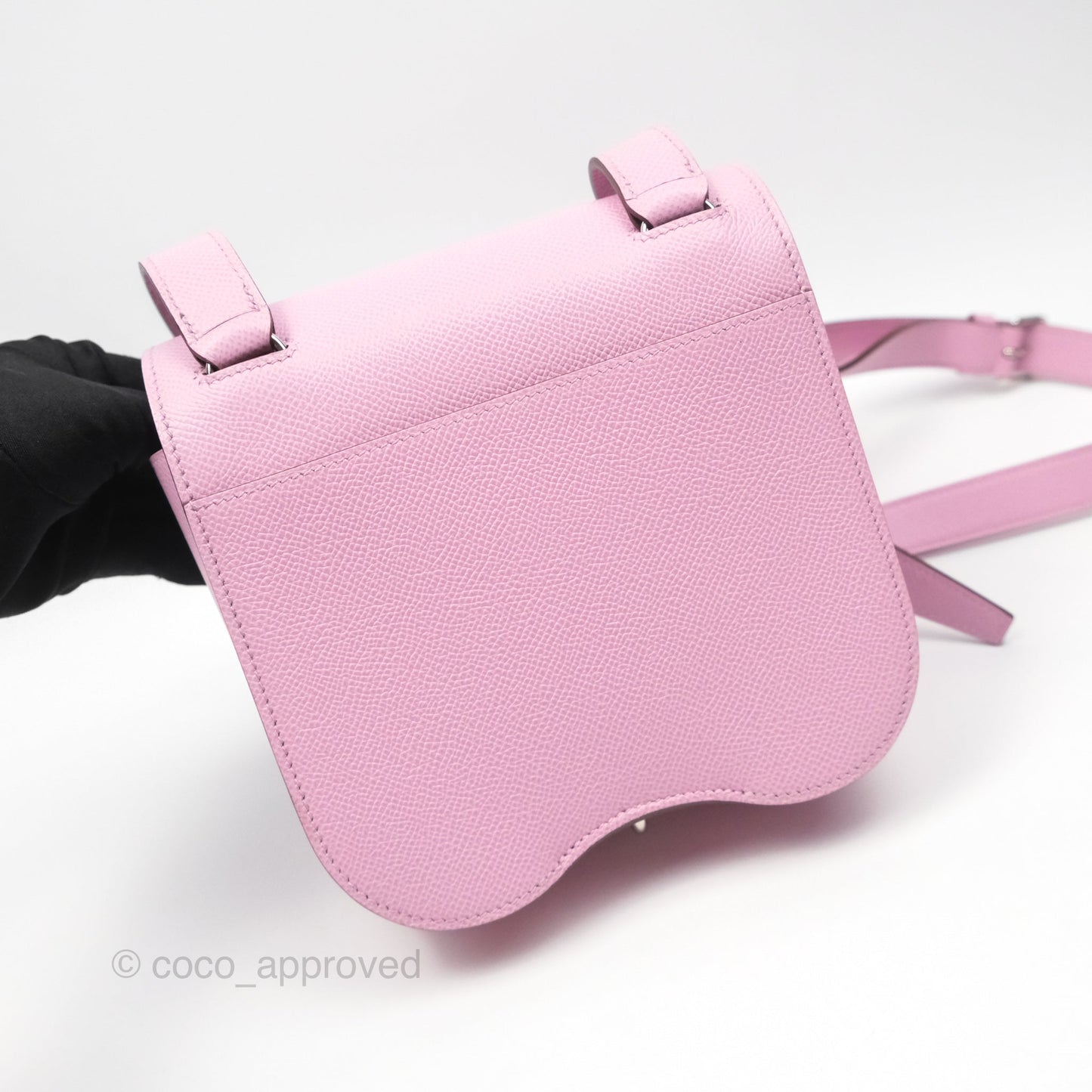 Hermès Della Cavalleria Mini Bag Mauve Sylvestre X9 Epsom Palladium Hardware