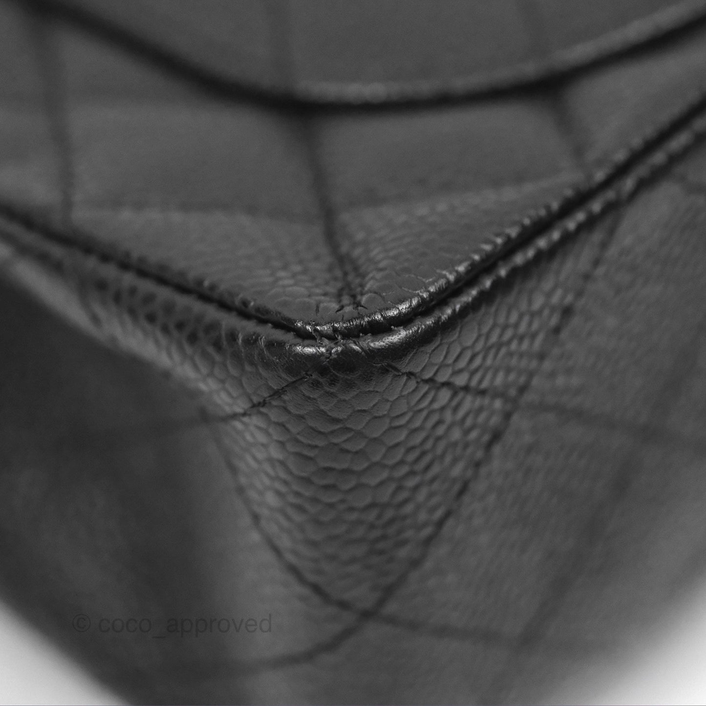 Chanel Small Quilted Classic Flap Black Caviar 24K Gold Hardware